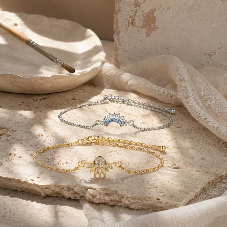 PULSERAS SOL Y LUNA