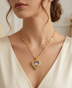COLLAR CORAZÓN OCEÁNICO
