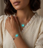 COLLAR + PULSERA: MARIPOSA LUMIONOSA