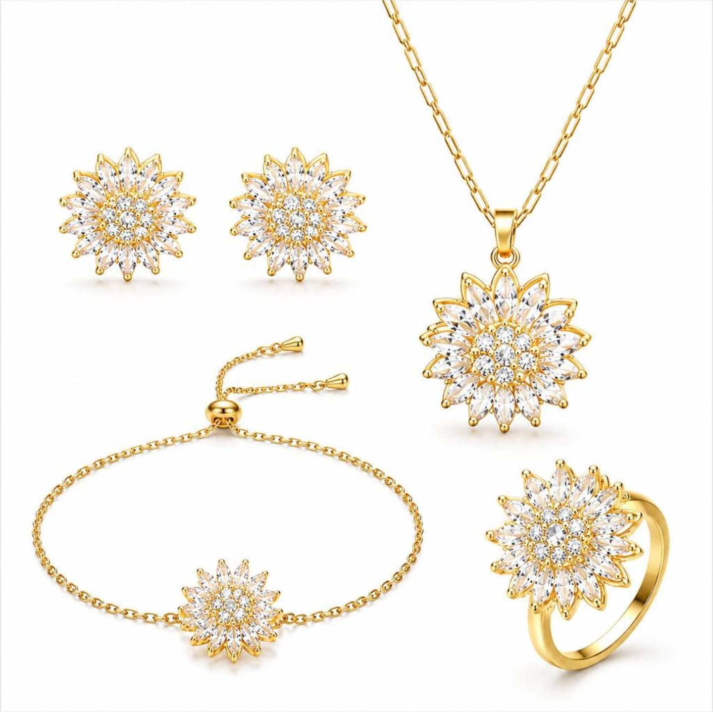 SET GIRASOLES GIRATORIOS