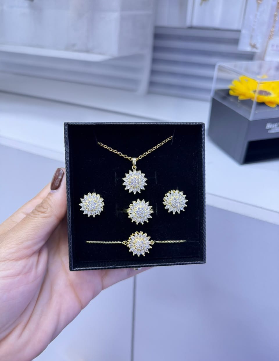 SET GIRASOLES GIRATORIOS