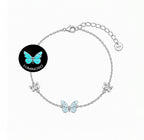 COLLAR + PULSERA: MARIPOSA LUMIONOSA